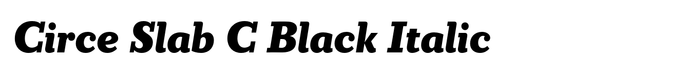 Circe Slab C Black Italic image